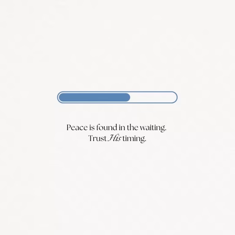 Finding Peace in the Waiting
