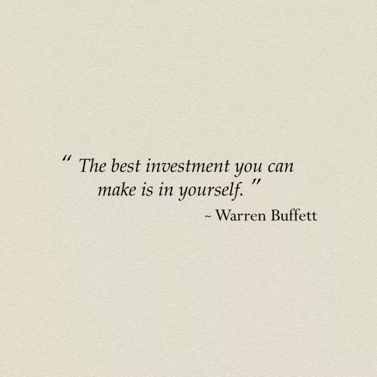 investing in your quality of life